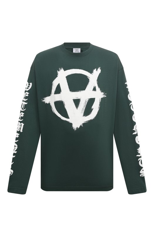 Где купить Хлопковый лонгслив VETEMENTS Vetements