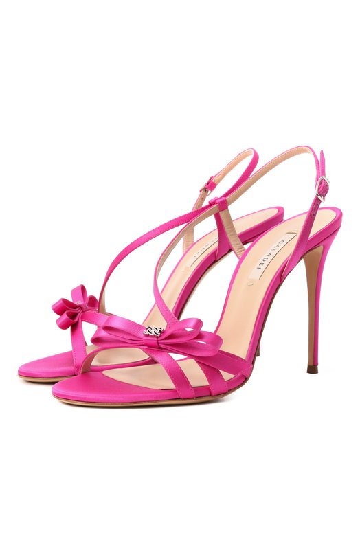 Где купить Текстильные босоножки Julia Girly 100 Casadei Casadei
