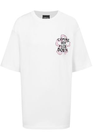 Хлопковая футболка Comme des Fuckdown