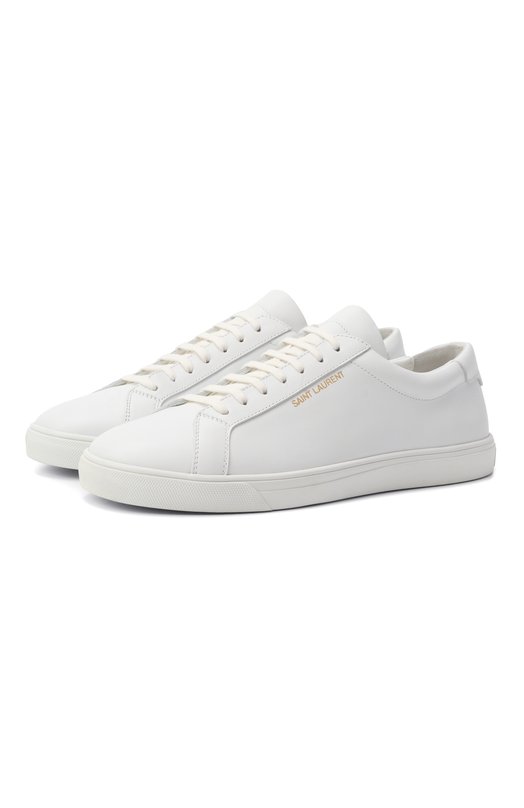 Где купить Кожаные кеды Andy Saint Laurent Saint Laurent