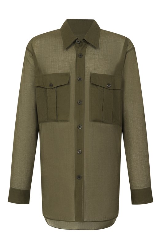 Где купить Хлопковая рубашка Dries Van Noten Dries Van Noten