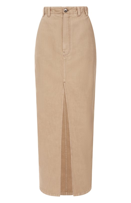 Где купить Юбка из хлопка и льна Brunello Cucinelli Brunello Cucinelli