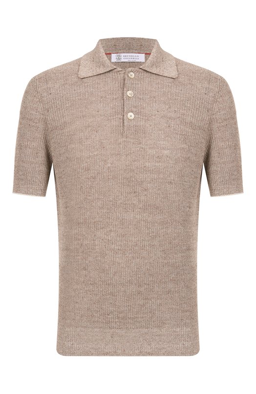 Где купить Поло изо льна и хлопка Brunello Cucinelli Brunello Cucinelli