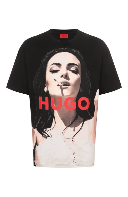 Где купить Хлопковая футболка HUGO Hugo Hugo Boss