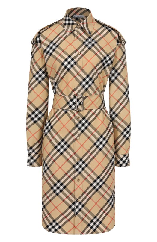 Где купить Хлопковое платье Burberry Burberry