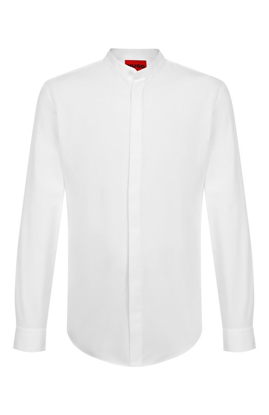 Где купить Хлопковая рубашка HUGO Hugo Hugo Boss 