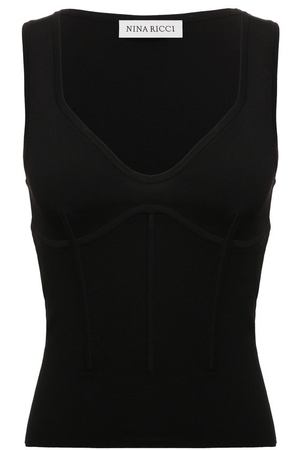 Топ из вискозы и хлопка Nina Ricci