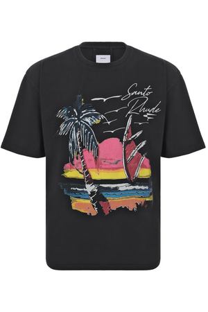 Хлопковая футболка Rhude