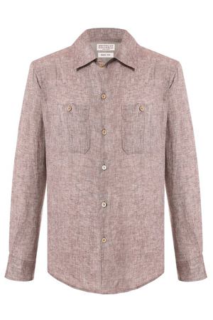 Льняная рубашка Brunello Cucinelli