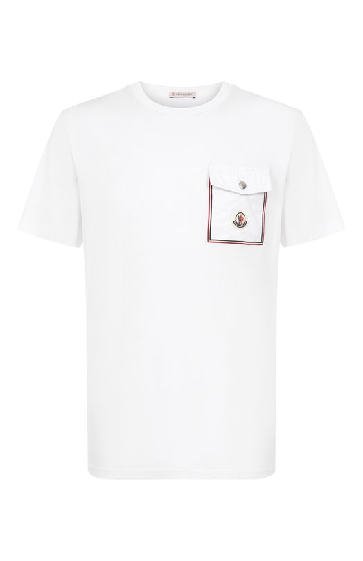 Где купить Хлопковая футболка Moncler Moncler
