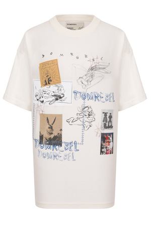 Хлопковая футболка DOMREBEL