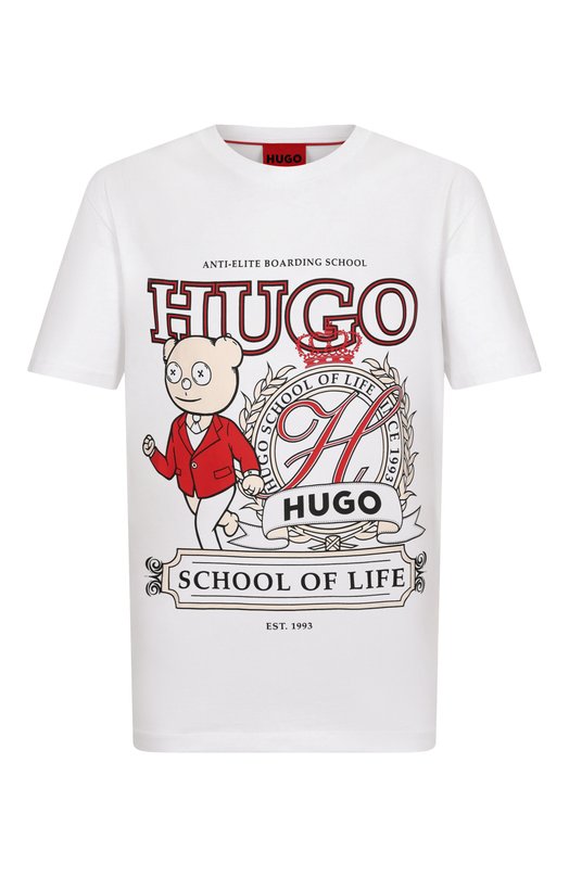 Где купить Хлопковая футболка HUGO Hugo Hugo Boss