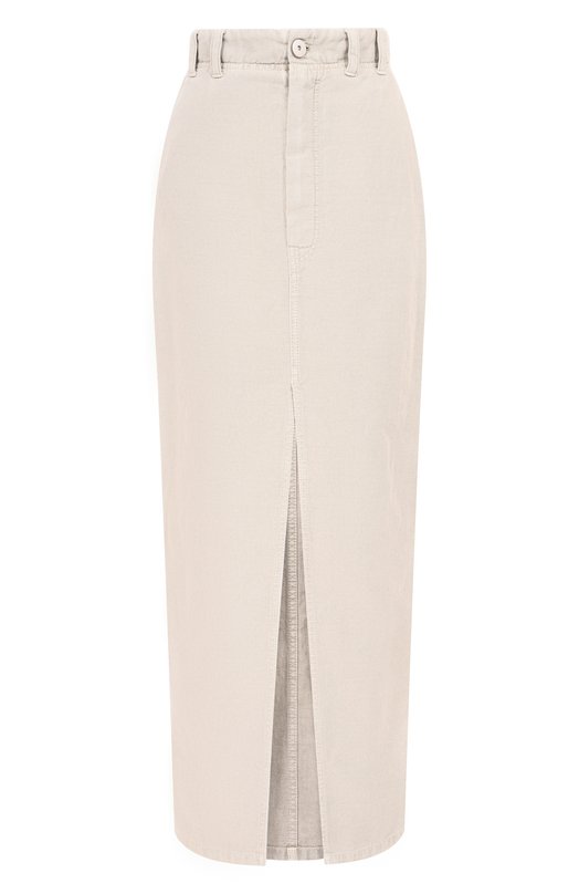 Где купить Юбка из хлопка и льна Brunello Cucinelli Brunello Cucinelli