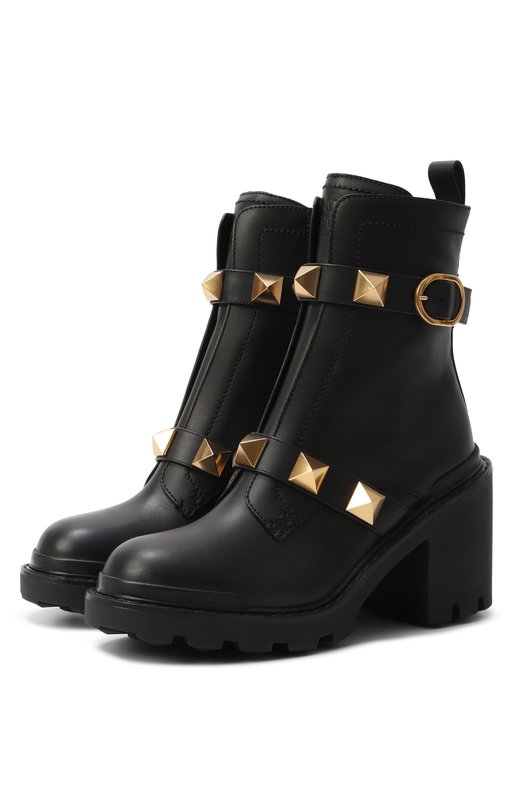 Где купить Кожаные ботильоны Roman Stud Valentino Valentino
