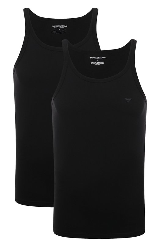 Где купить Комплект из двух хлопковых маек Emporio Armani Emporio Armani 