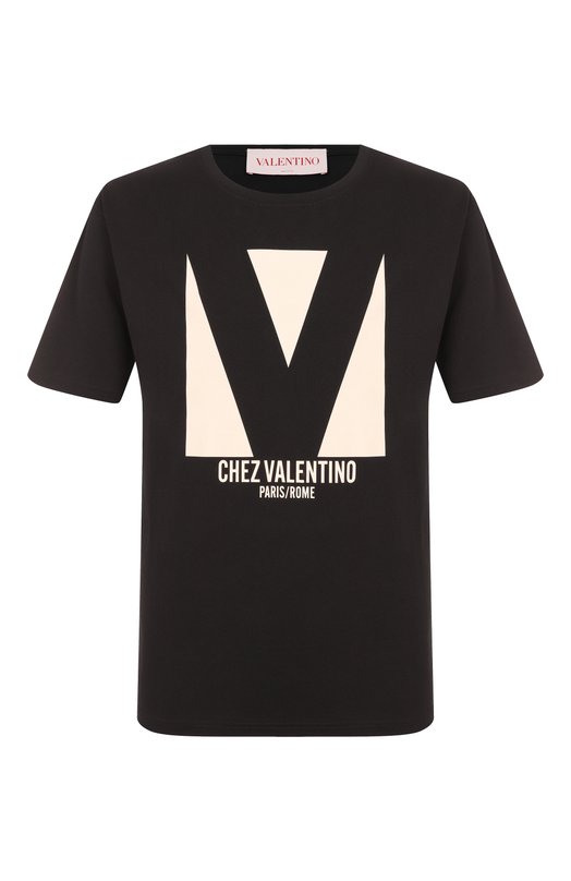 Где купить Хлопковая футболка Valentino Valentino