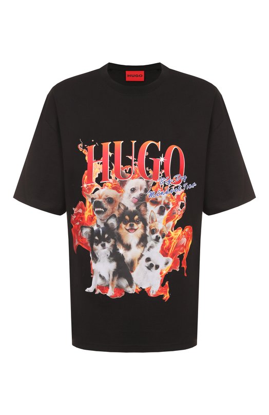 Где купить Хлопковая футболка HUGO Hugo Hugo Boss
