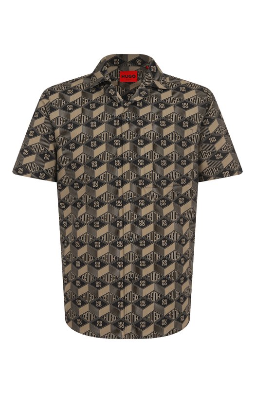 Где купить Хлопковая рубашка HUGO Hugo Hugo Boss