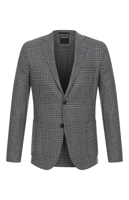 Где купить Пиджак из шелка и шерсти Zegna Zegna