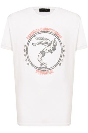 Хлопковая футболка Dsquared2