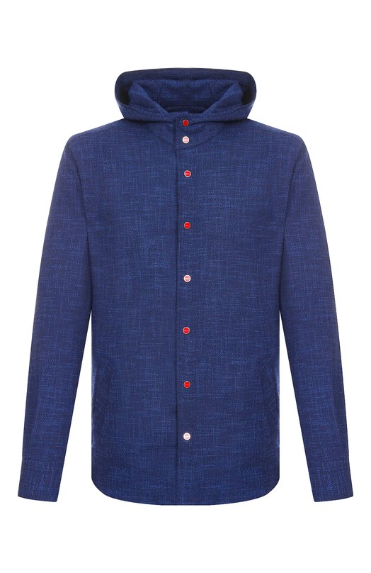 Где купить Рубашка из шерсти и шелка Kiton Kiton