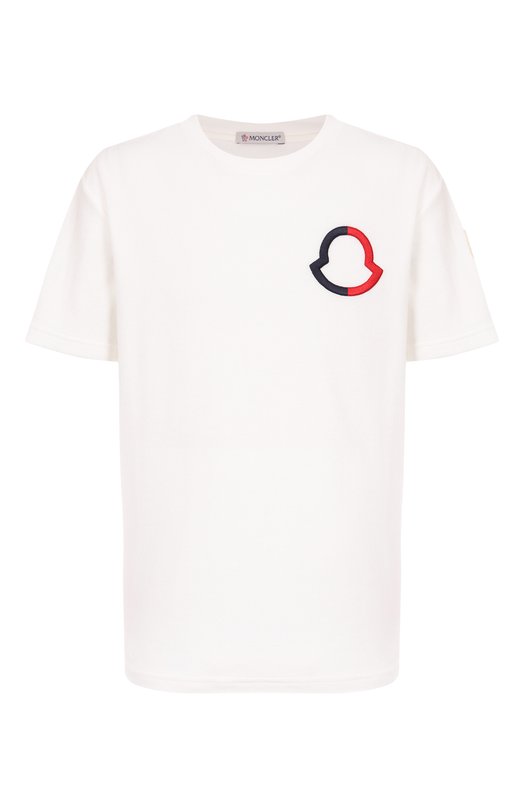 Где купить Хлопковая футболка Moncler Moncler 