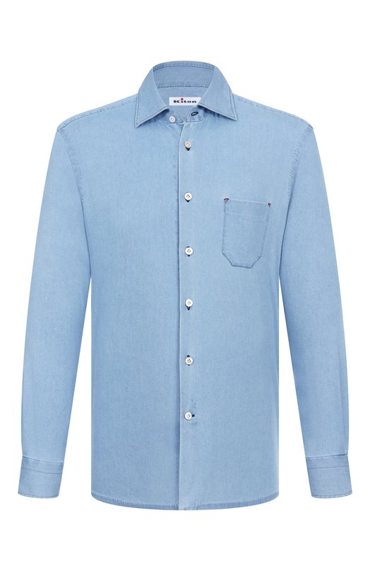 Где купить Джинсовая рубашка Kiton Kiton