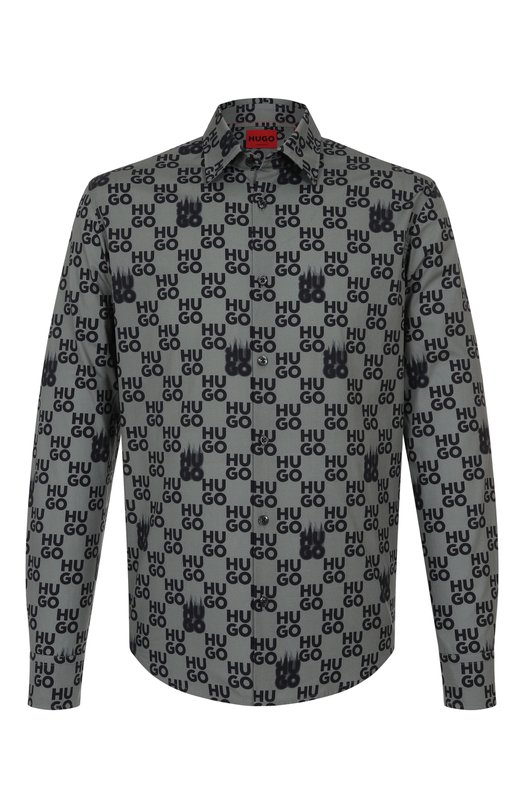 Где купить Хлопковая рубашка HUGO Hugo Hugo Boss