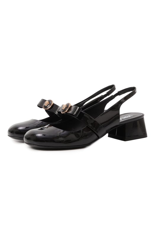 Где купить Лакированные туфли Gianni Ribbon 35 Versace Versace
