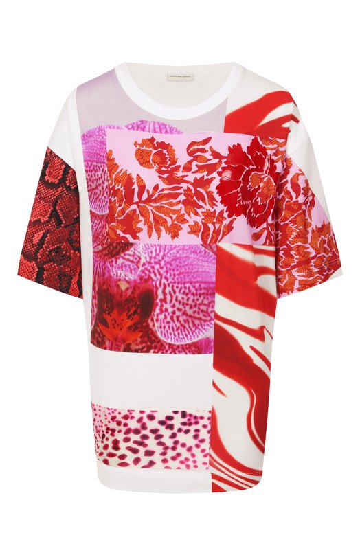 Где купить Хлопковая футболка Dries Van Noten Dries Van Noten 