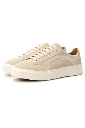 Замшевые кеды Kiton