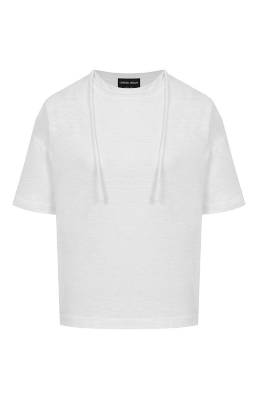 Где купить Футболка изо льна и хлопка Giorgio Armani Giorgio Armani