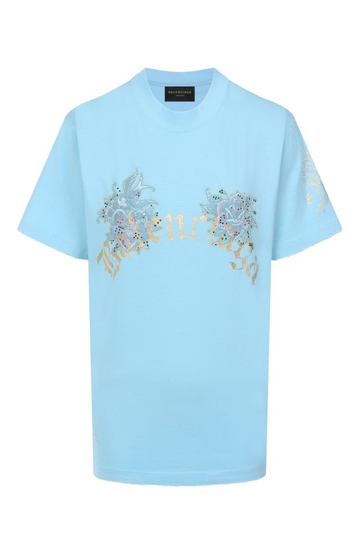 Где купить Хлопковая футболка Balenciaga Balenciaga 