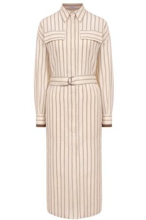 Платье из вискозы Brunello Cucinelli