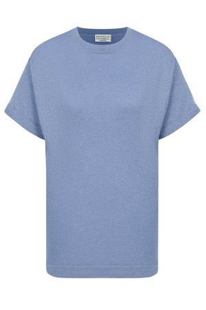 Футболка из кашемира и шелка Brunello Cucinelli