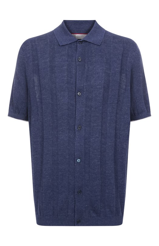 Где купить Рубашка изо льна и хлопка Brunello Cucinelli Brunello Cucinelli