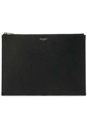 Кожаный клатч Saint Laurent