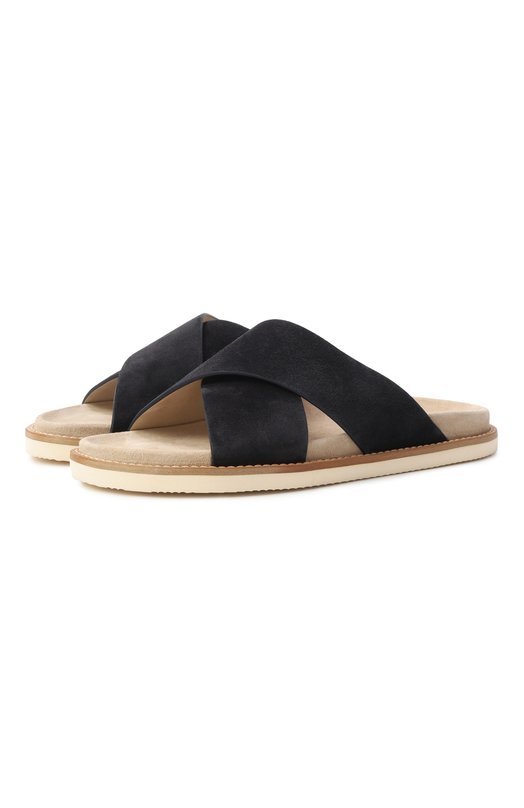 Где купить Замшевые шлепанцы Cross-over Brunello Cucinelli Brunello Cucinelli