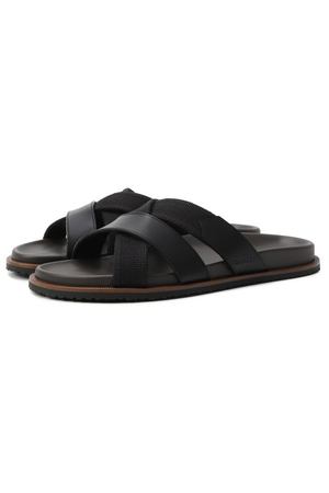 Комбинированные шлепанцы Canali