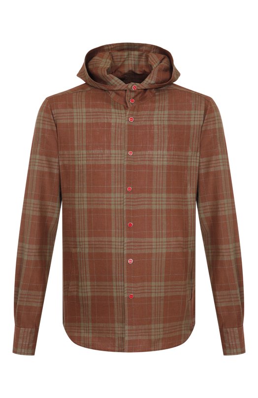 Где купить Льняная рубашка Kiton Kiton