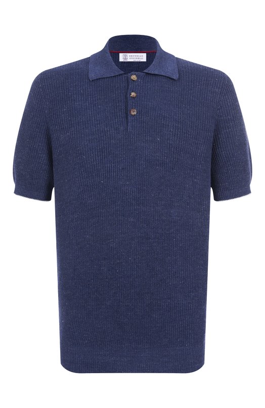 Где купить Поло изо льна и хлопка Brunello Cucinelli Brunello Cucinelli 