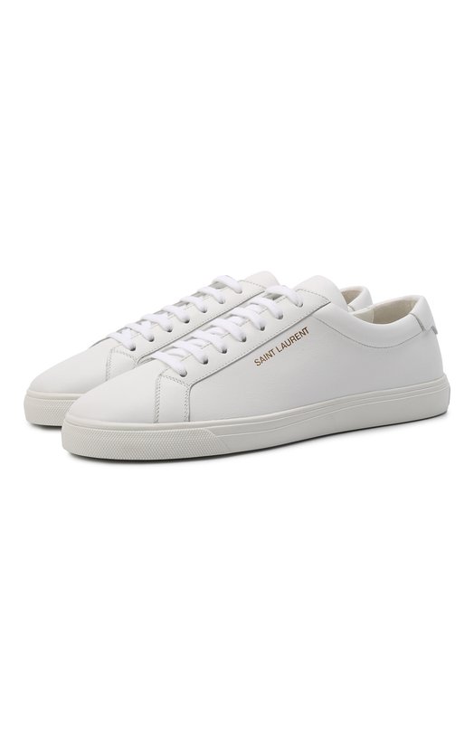 Где купить Кожаные кеды Andy Saint Laurent Saint Laurent 