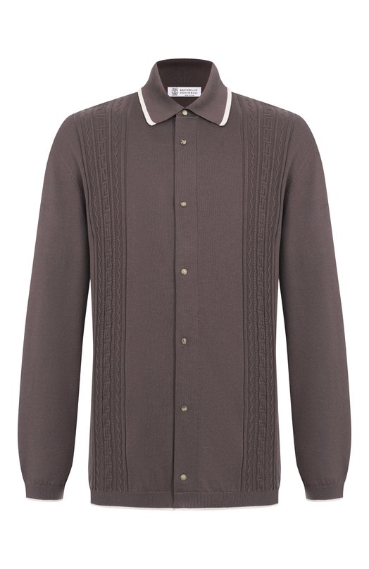 Где купить Хлопковая рубашка Brunello Cucinelli Brunello Cucinelli