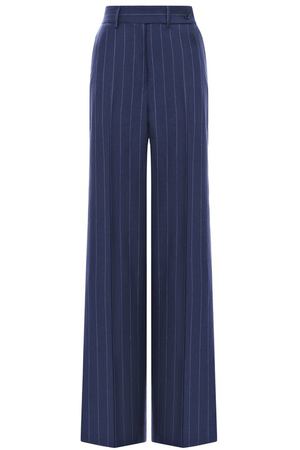 Брюки изо льна и шерсти Kiton
