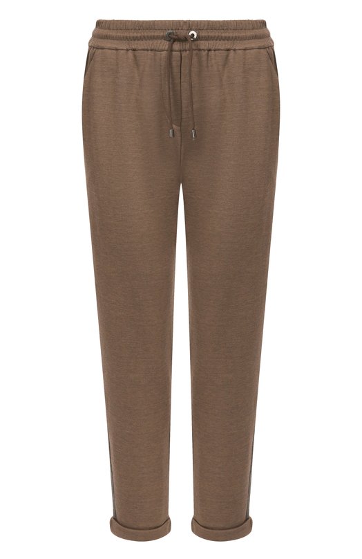Где купить Брюки из хлопка и шелка Brunello Cucinelli Brunello Cucinelli