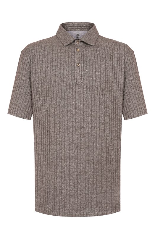 Где купить Поло изо льна и хлопка Brunello Cucinelli Brunello Cucinelli