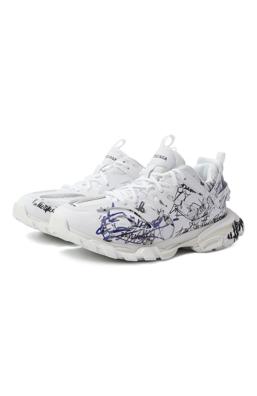 Где купить Комбинированные кроссовки Track Autographe Balenciaga Balenciaga 