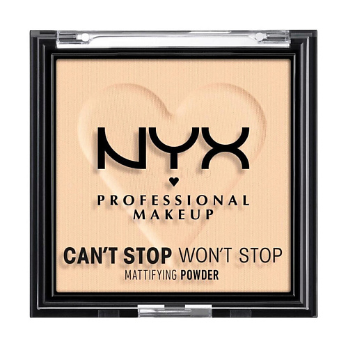 Где купить NYX Professional Makeup NYX PROFESSIONAL MAKEUP Компактная матирующая пудра Can't Stop Won't Stop NYX Professional Makeup