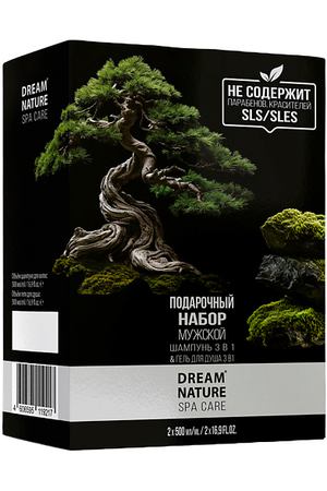 DREAM NATURE Подарочный набор мужской Dream Nature SPA&Care Шампунь и гель для душа