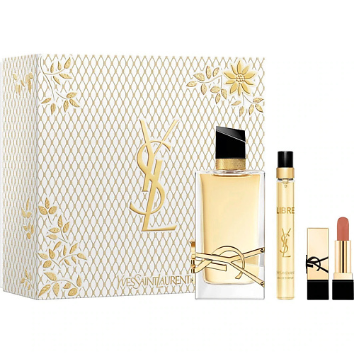 Где купить YVES SAINT LAURENT Набор Libre: Парфюмерная вода + Миниатюра + Помада Rouge Pur Couture YSL Beauty